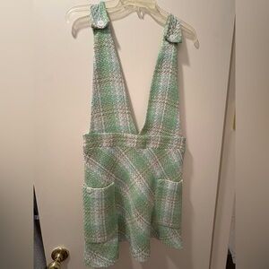 ZARA Mint Green Tweed Dress